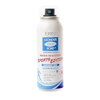 Ebin Wonder Lace Bond  Adhesive spray  Sports Edition Maximum Hold -Rosemary Mint