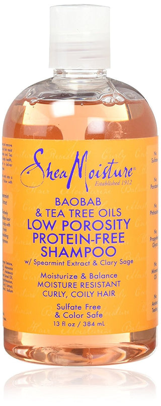 SHEA MOISTURE LOW POROSITY PROTEIN-FREE SHAMPOO 384ML/13OZ