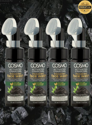 Cosmo Activated Charcoal Foaming Face Wash 175ml- Deep Cleansing & Purifying