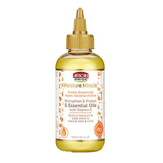 African Pride Moisture Miracle Strengthen & Protect 5 Essential Oils With Vitamin E 118ml/4oz