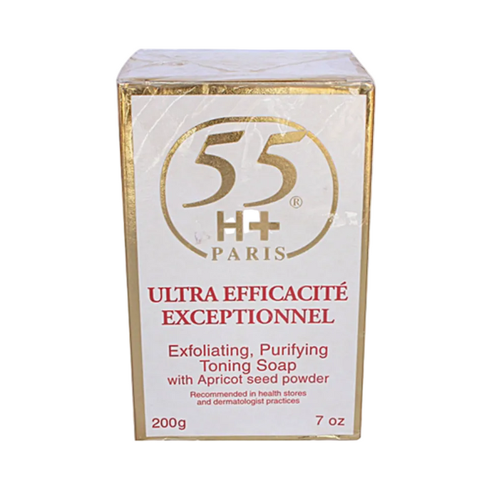 55H+ Paris Exfoliating Soap 200g | Brightening & Deep Cleansing Skin Care