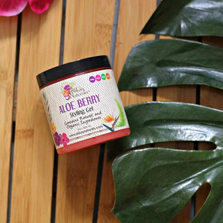 Alikay Naturals Aloe Berry Style Gel 8oz | Hydrating, Frizz-Free, Non-Flaking Hair Gel