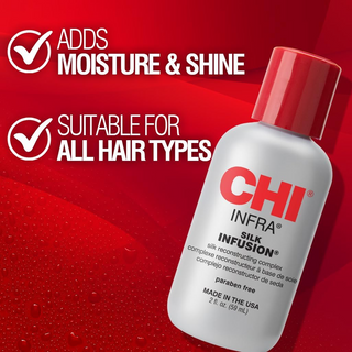 CHI Infra Silk Infusion Leave-In Treatment 2 oz – Strengthen, Soften & Protect Hair