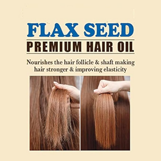 Difeel Flax Seed Premium Hair Oil 2.5oz | Moisturizes, Strengthens & Smooths Hair