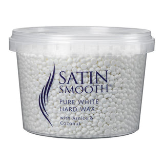 SATIN SMOOTH PURE WHITE HARD WAX WITH ARNICA & COCONUT 700G