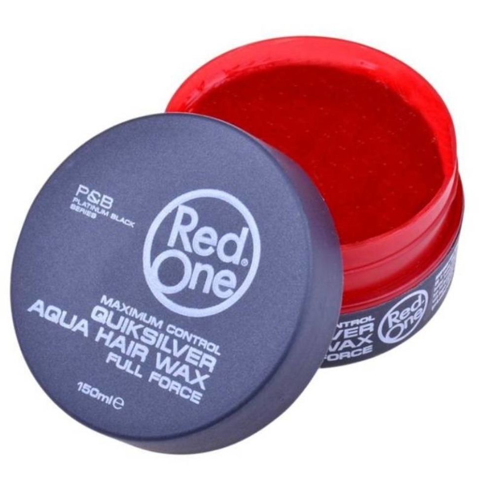 Red One Quiksilver aqua hair wax 150ml full force maximum control strong hold styling wax