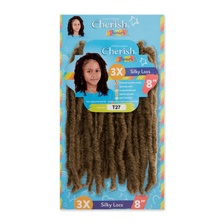 Cherish Junior Kids Silky Locs Bulk Hair 3X Pack 8 Inch | Kids Loc Extensions