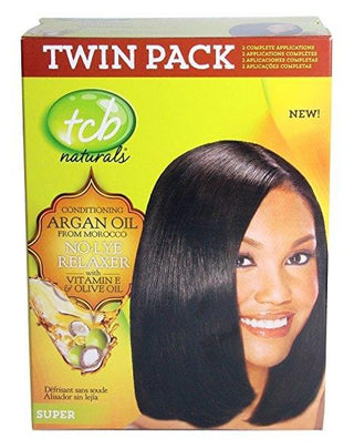 TCB NATURALS NO LYE RELAXER WITH VITAMIN E & OLIVE OIL SUPER FORMULA - 1 APPLICATION