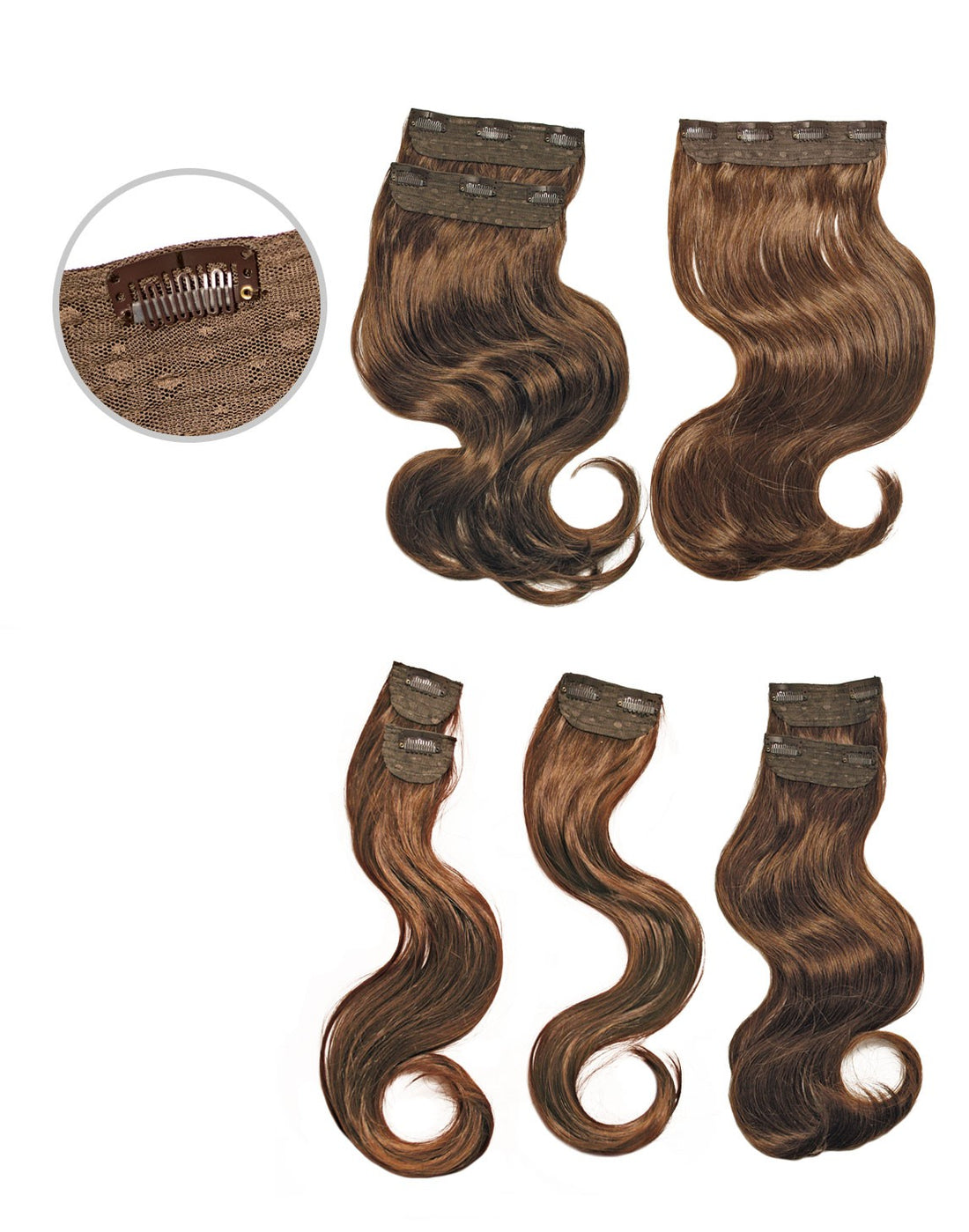 Glam Extension Synthétique 20 pouces - 8 Clip Trame