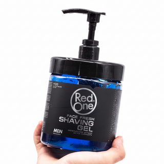 Red one face fresh shaving gel 1000ml smooth refreshing irritation free shave gel