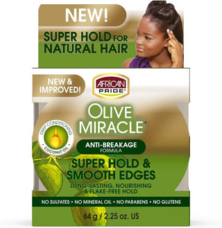 African Pride Olive Miracle Silky Smooth Edges 64g/2.25oz