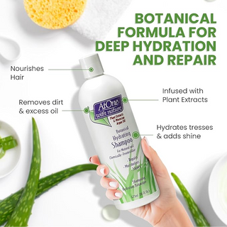 AtOne With Nature Botanical Hydrating Shampoo 16oz Argan Oil