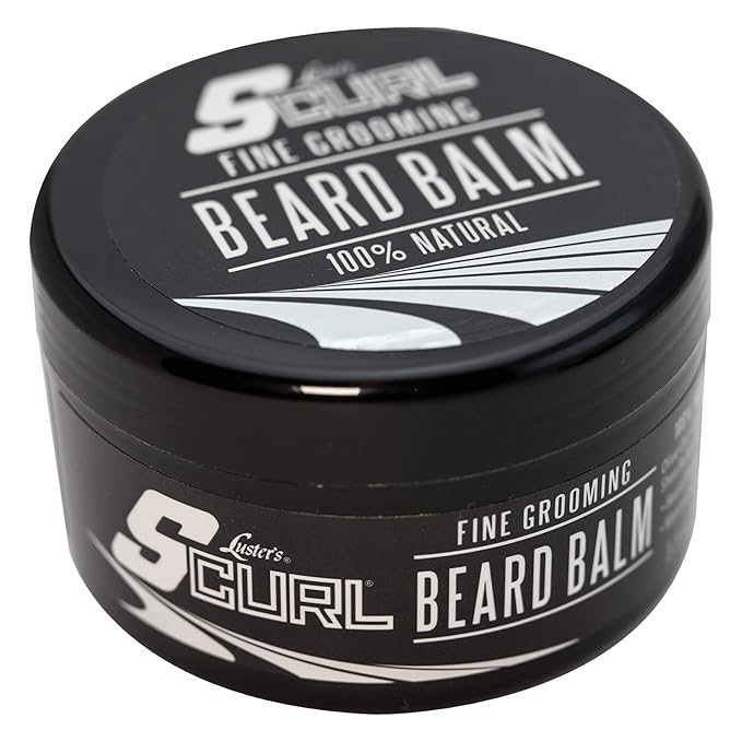 Luster’s S-Curl Fine Grooming Beard Balm 99g | Softens & Styles Beard