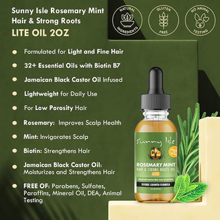 Sunny Isle Rosemary Mint Hair & Strong Roots Oil-59ml/2 fl.oz