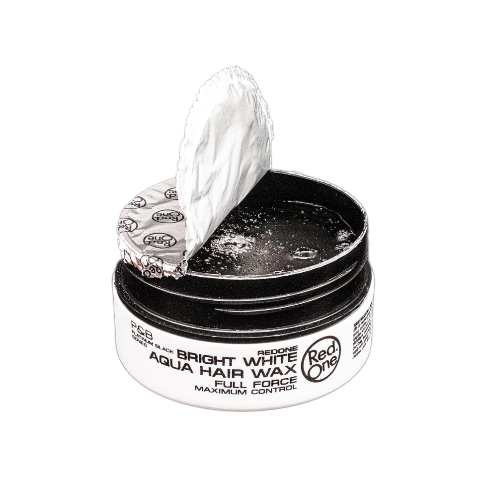 Red one bright white aqua hair wax 150ml full force maximum control strong hold shine styling wax