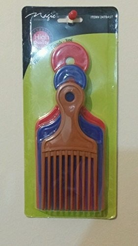 MAGIC COLLECTION PLASTIC PIK COMB 3PC NO.2470AST