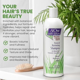 AtOne With Nature Botanical Hydrating Shampoo 16oz Argan Oil