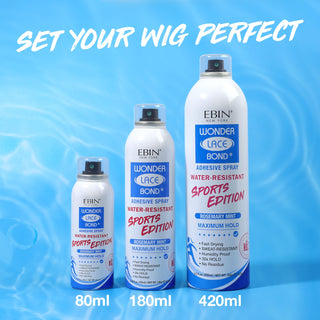 Ebin Wonder Lace Bond  Adhesive spray  Sports Edition Maximum Hold -Rosemary Mint