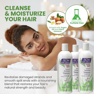 AtOne With Nature Botanical Hydrating Shampoo 16oz Argan Oil