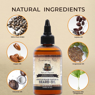 Sunny Isle Jamaican Black Castor Oil Beard Oil 118ML | 100% Natural