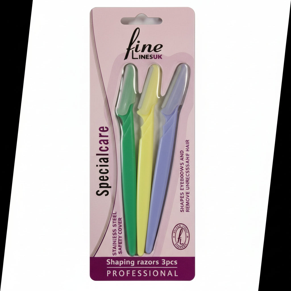 FINE LINES SHAPING RAZORS 3 PCS – Beauty Queens Cosmetics