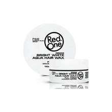 Red one bright white aqua hair wax 150ml full force maximum control strong hold shine styling wax