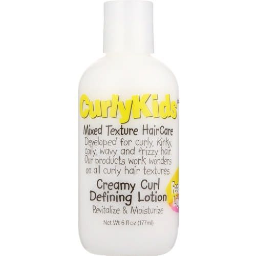 Lotion crémeuse pour définir les boucles, soins capillaires à texture mixte pour enfants bouclés, 6oz/177ml