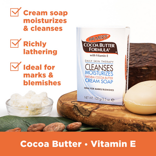 Palmer’s Cocoa Butter Cream Soap 100g | Moisturizing & Gentle Daily Cleanser