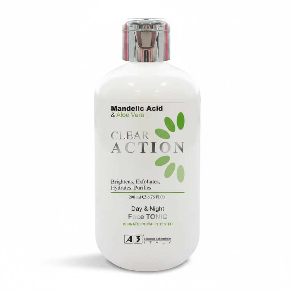 A3 clear action face tonic with mandelic acid exfoliating toner for clear smooth skin