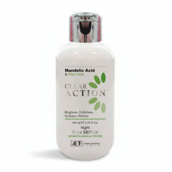 A3 Clear Action Night Face Serum 100ml | Mandelic Acid & Aloe Vera Glow