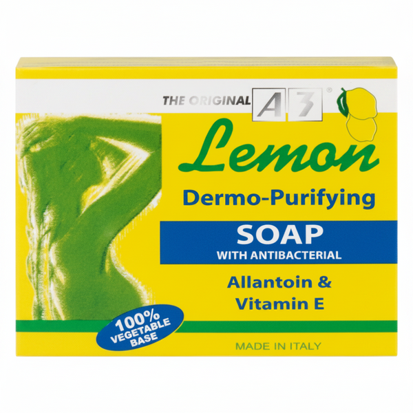 A3 Lemon Dermo-Purifying Soap 200g | Antibacterial Brightening Cleanser