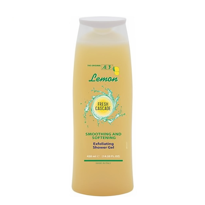 A3 lemon fresh cascade exfoliating shower gel for smooth bright and clean skin