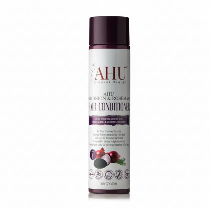 AHU Red Onion & Rosemary Conditioner 300ml | Smooth, Strengthen Hair