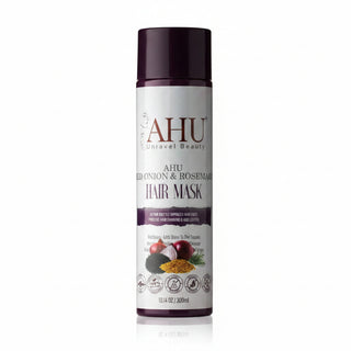 ahu red onion rosemary hair mask 300ml deep repair strengthen nourish dry damaged hair scalp care treatment
