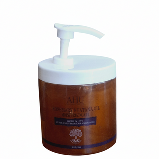 ahu rosemary and batana oil styling curling gel 500ml define curls control frizz soft bouncy hair gel