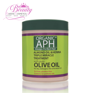 APH Olive Oil Triple Miracle Hair Treatment 500ml- Deep Repair, Shine & Protection