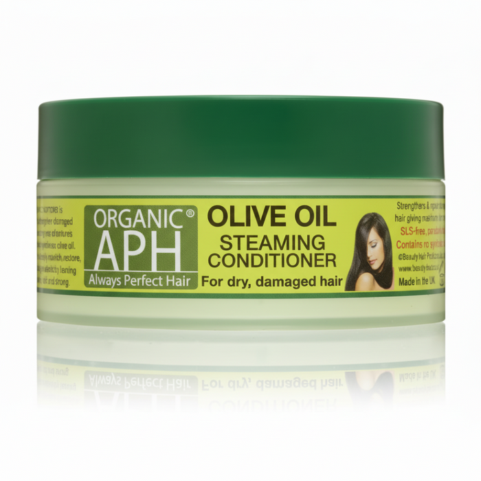 APH olive oil hair steaming conditioner 200ml deep repair nourishing treatment for smooth shiny hair