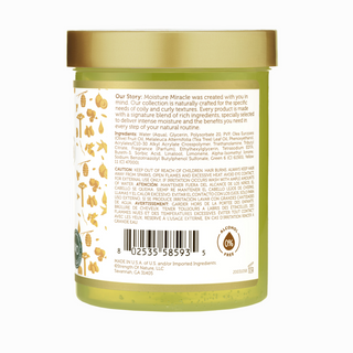 African Pride Moisture Miracle Olive Oil & Tea Tree Oil Max Hold Styling Gel | 18oz | Define & Shine