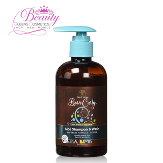 AS I AM Born Curly For Babies & Children Aloe Shampoo & Wash 240ml | Gentle Cleansing for Curly Hair