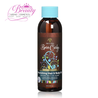 AS I AM Born Curly Nourishing Hair & Body Oil 120ml | Shine & Hydrate Hair & Skin