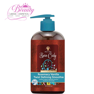 AS I AM Born Curly Rosemary Vanilla Twist Defining Smoothie 240ml | Smooth, Defined Twists