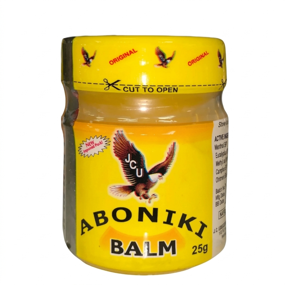 Aboniki balm muscle pain relief cooling herbal balm for headache and congestion 25g