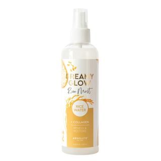 absolute new york dreamy glow rice mist 250ml hydrating skin and hair mist rice water spray lightweight refreshing glow face hair mist