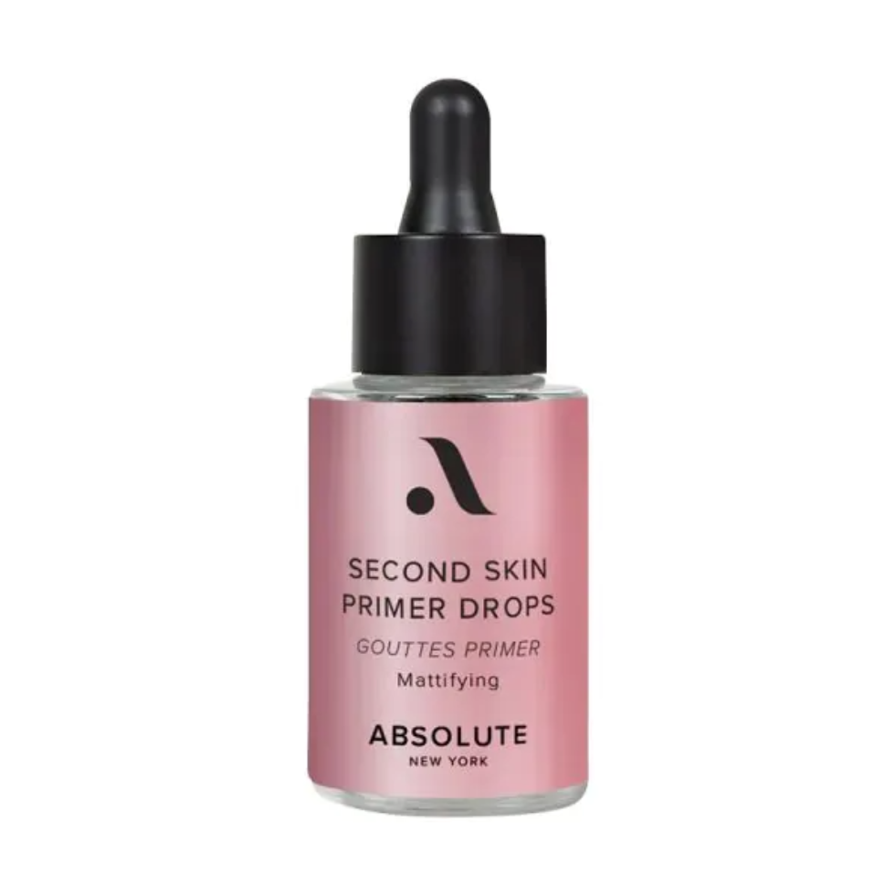 absolute new york second skin primer drops mattifying oil control pore blurring lightweight makeup base primer smooth matte finish face prep