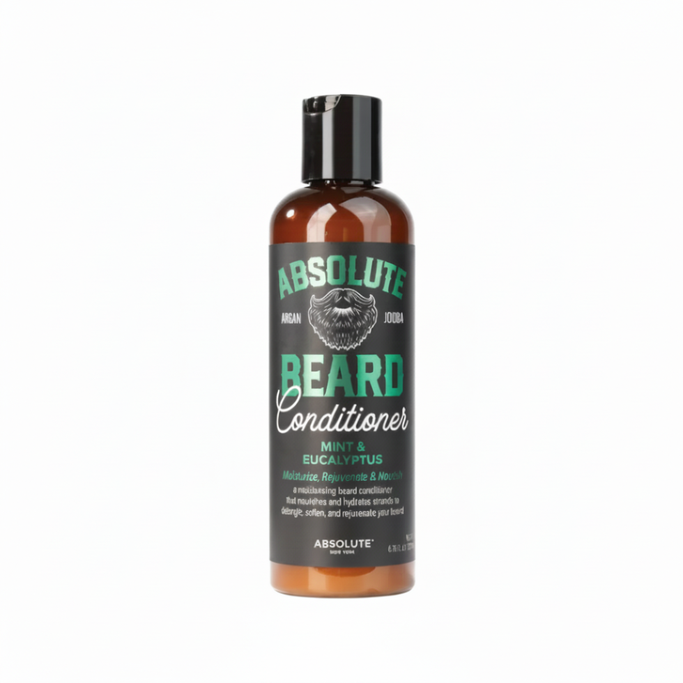 Absolute beard conditioner mint eucalyptus 200ml moisturizes softens and nourishes beard hair