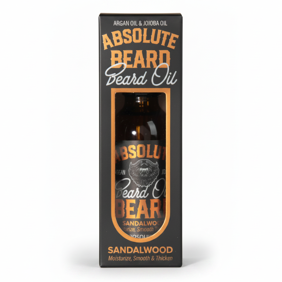 Absolute beard oil sandalwood 60ml moisturize thicken soften beard facial hair care