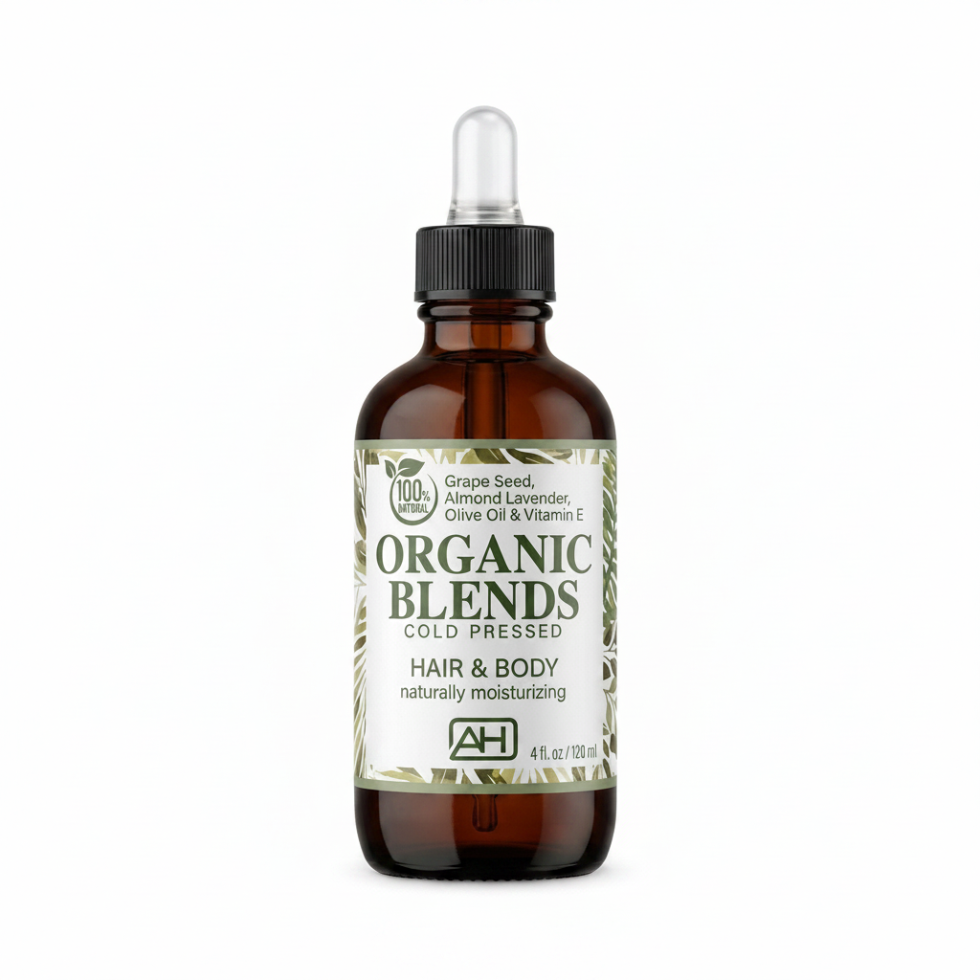 Absolute hot organic blends cold pressed hair and body oil 4oz nourish hydrate glow oil