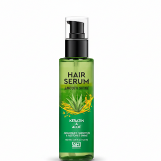 Absolute hot smooth shine hair serum 120ml keratin aloe frizz control smoothing serum