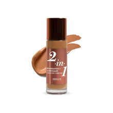 absolute new york 2 in 1 foundation concealer with smooth demi matte buildable coverage makeup finish