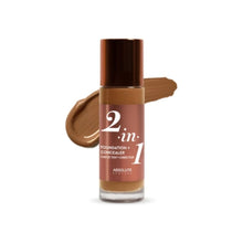 absolute new york 2 in 1 foundation concealer with smooth demi matte buildable coverage makeup finish